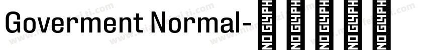 Goverment Normal字体转换